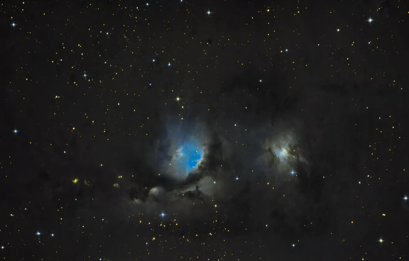 Фото обои туманность, Орион, Messier 78, в созвездии, отражательная