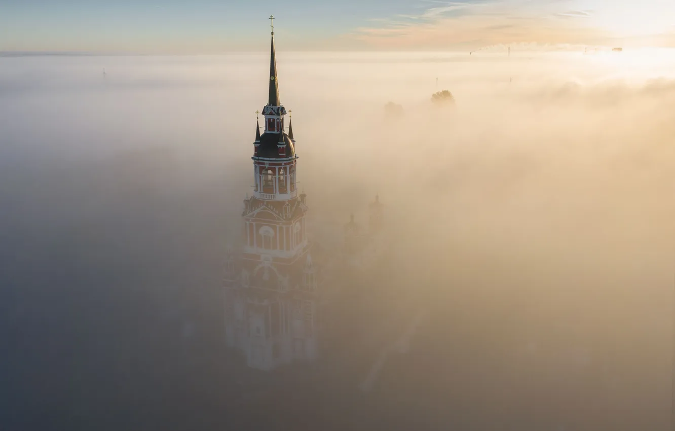 Фото обои пейзаж, туман, Можайск, Наталья Захарова