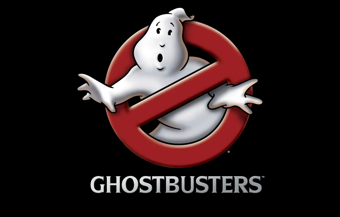 Фото обои логотип, ghostbusters, Охотники за привидениями