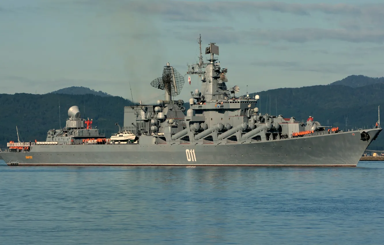 Фото обои крейсер, ракетный, гвардейский, варяг