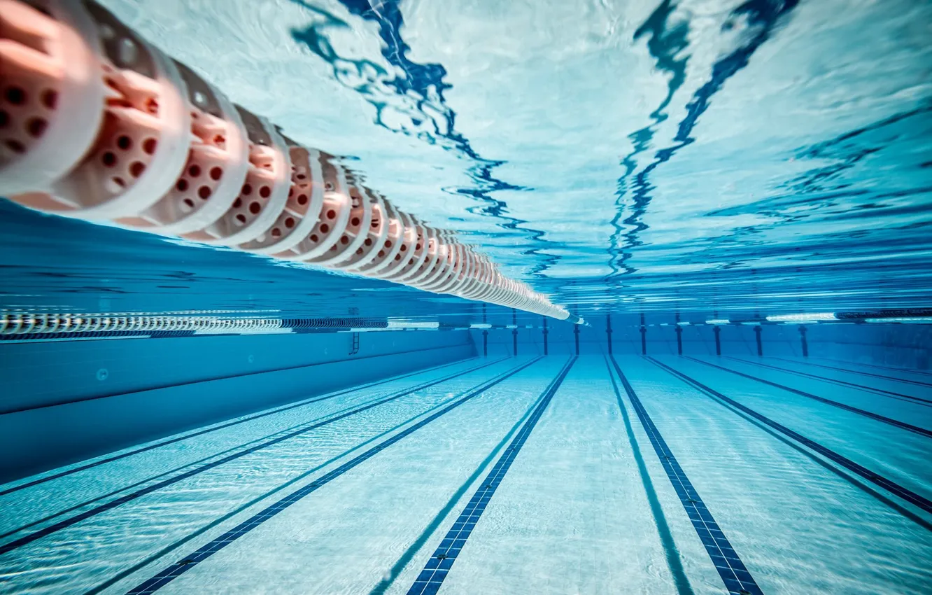 Фото обои sport, underwater, water, lines, reflection, swimming, miscellanea, tiles