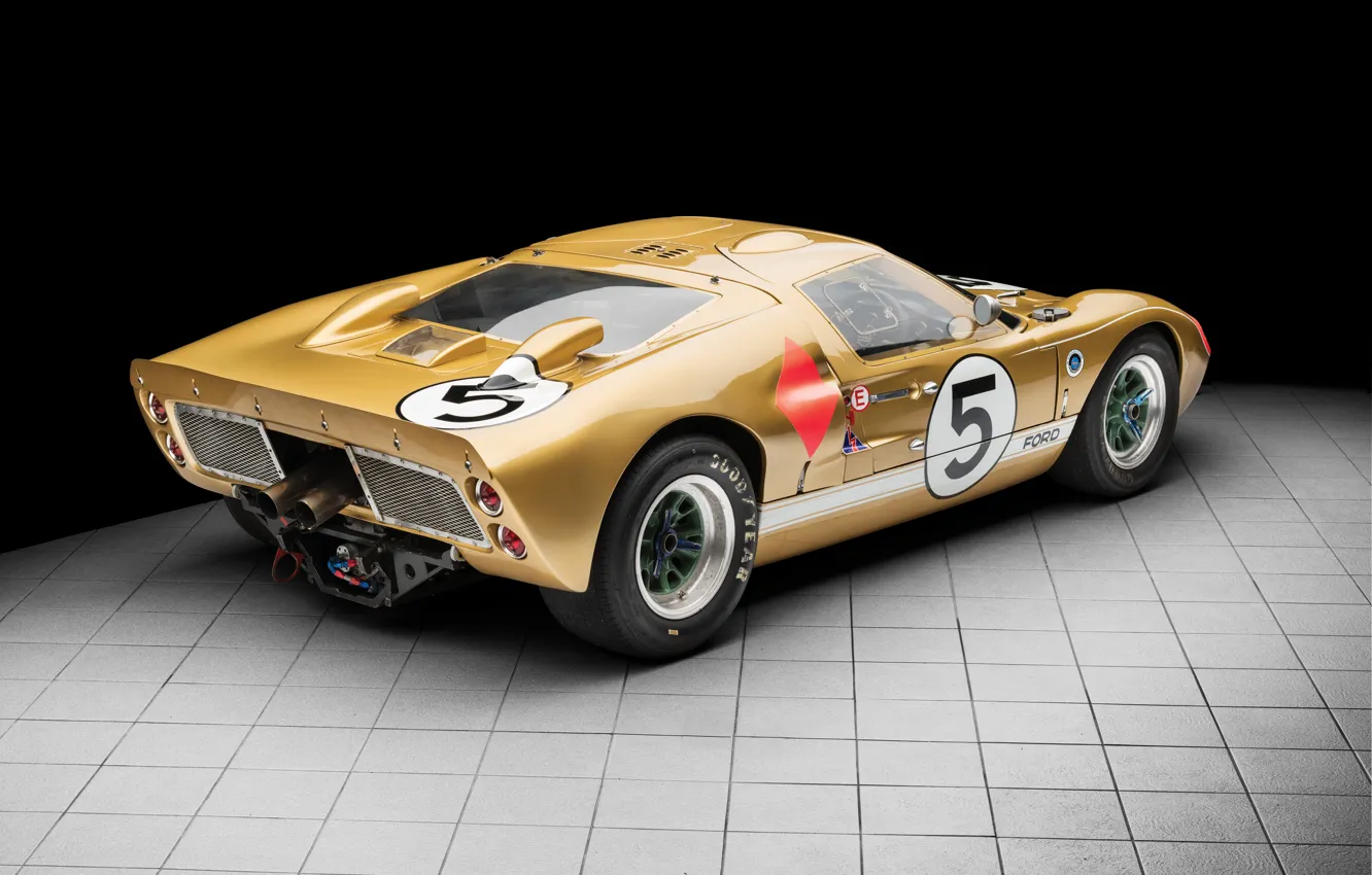 Фото обои Ford, Колеса, 1966, 24 Hours of Le Mans, 24 часа Ле-Мана, GT40, Спорткар, Sports car