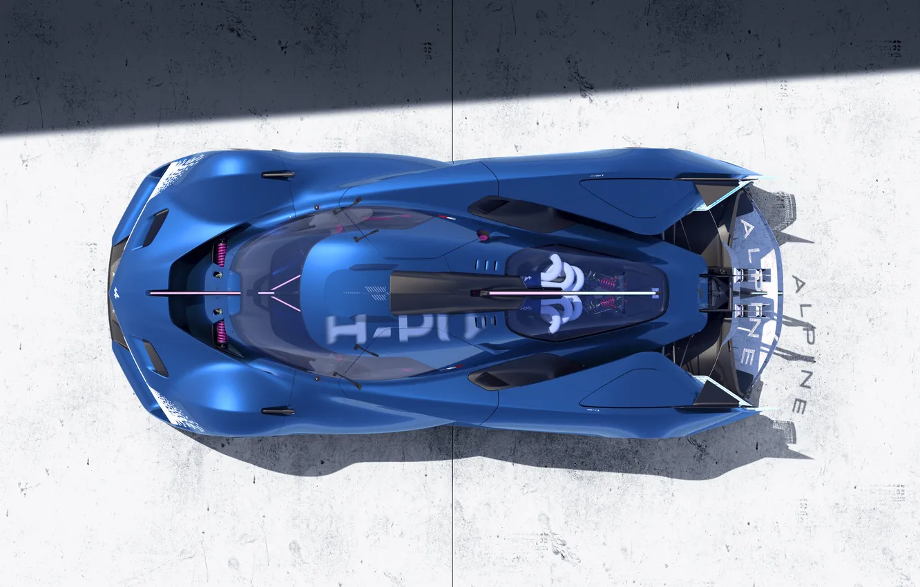 Фото обои концепт кар, гибрид, гиперкар, Alpine, hydrogen, водород, 2024, HY6