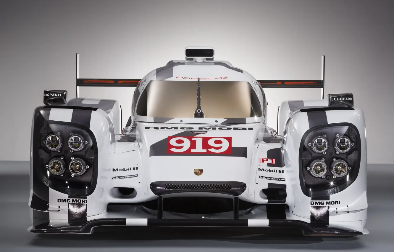 Фото обои Porsche, Фары, LMP1, 24 Hours of Le Mans, 24 часа Ле-Мана, 2014, Porsche 919 Hybrid, …