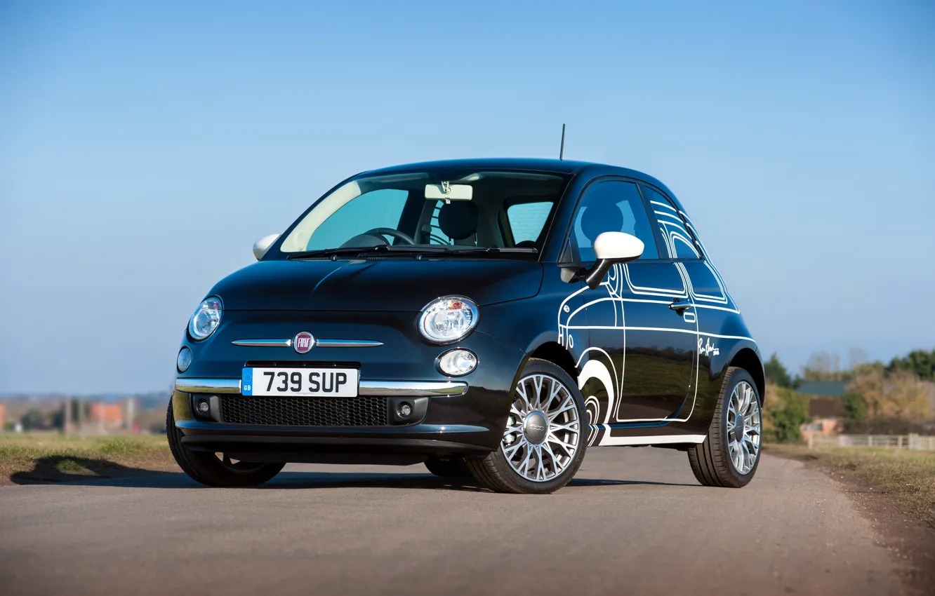 Фото обои фото, Синий, Тюнинг, Автомобиль, 500, Fiat, Edition, 2015