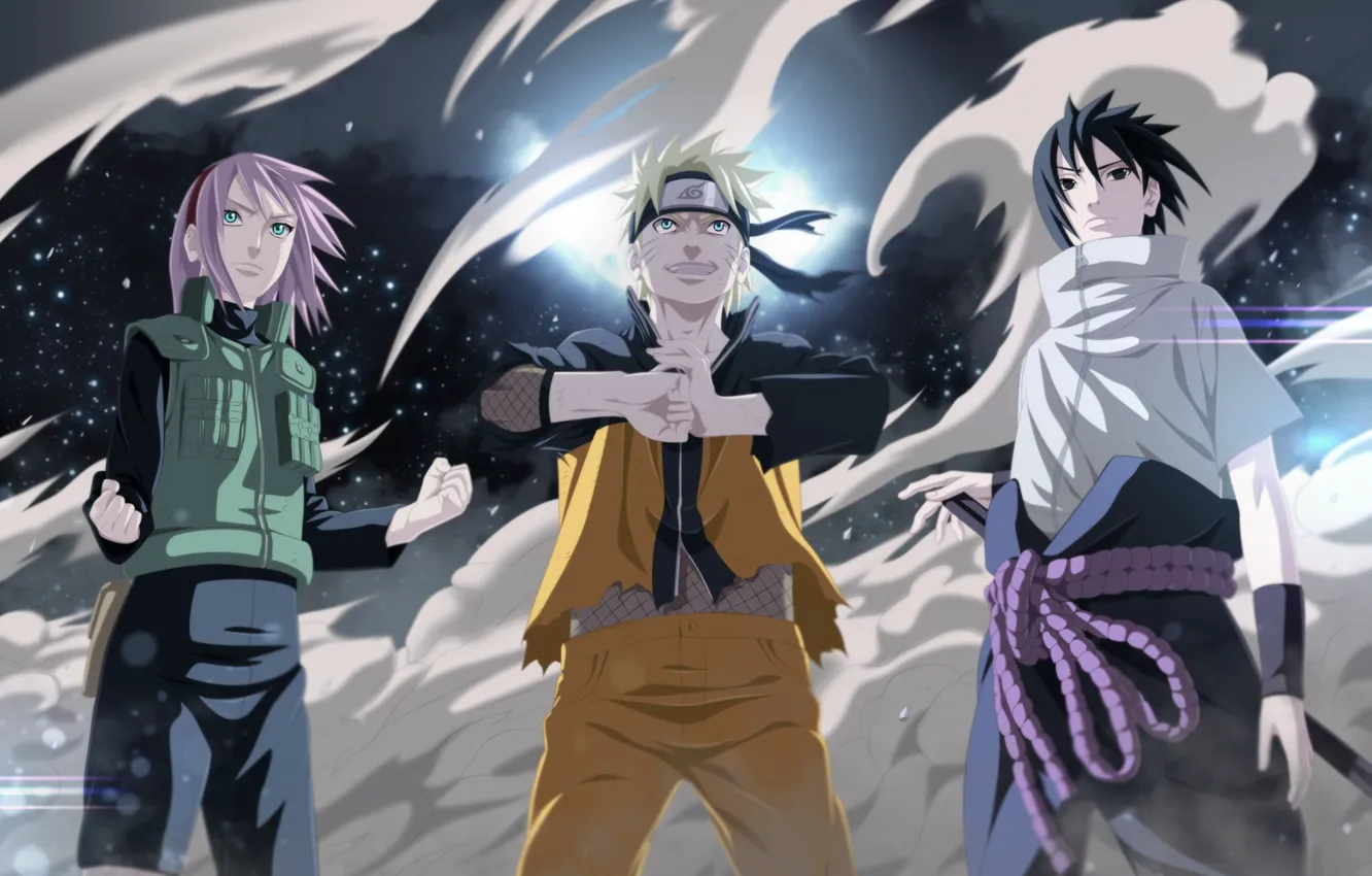 Фото обои Сакура, Саске, Sasuke, Наруто, Naruto, Sakura