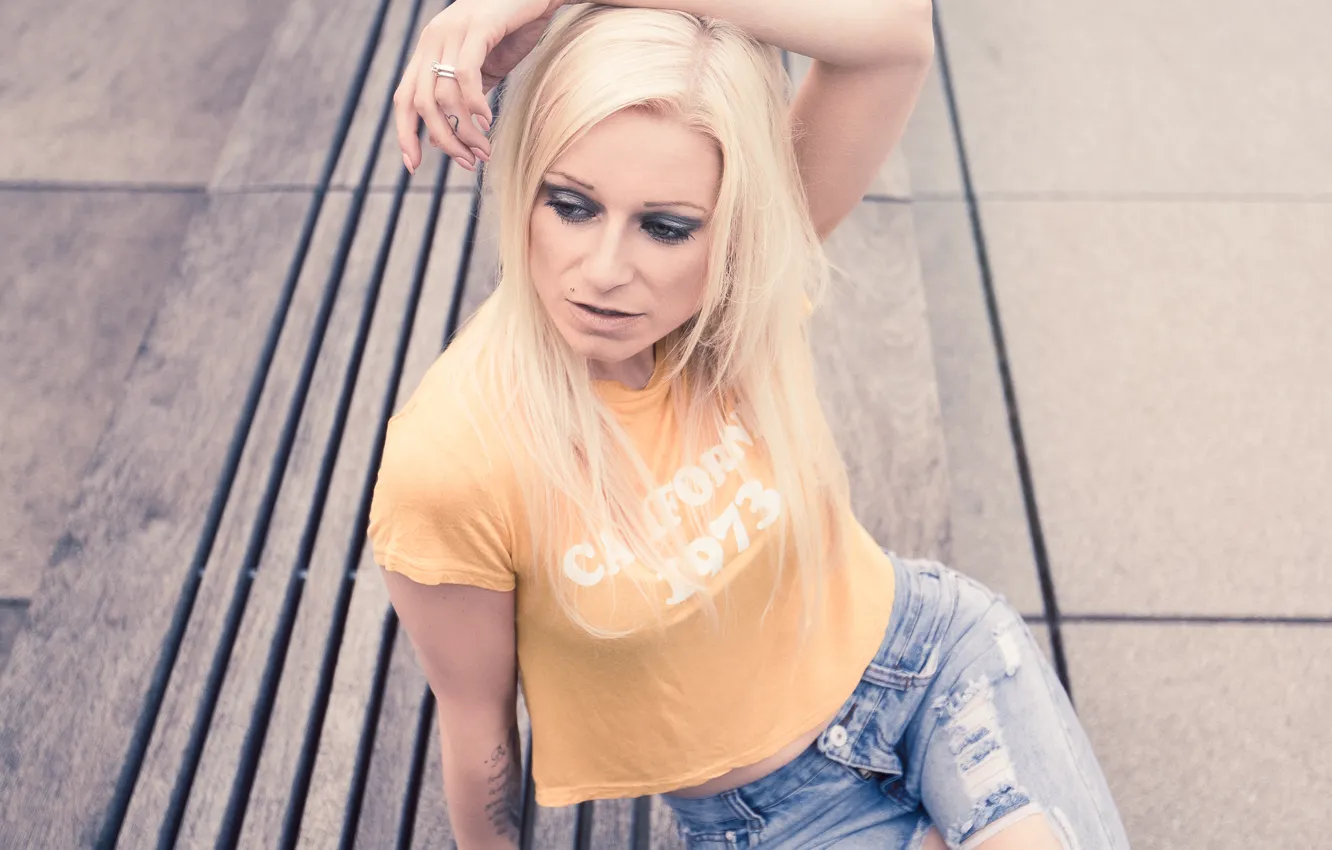 Фото обои лето, девушка, лицо, волосы