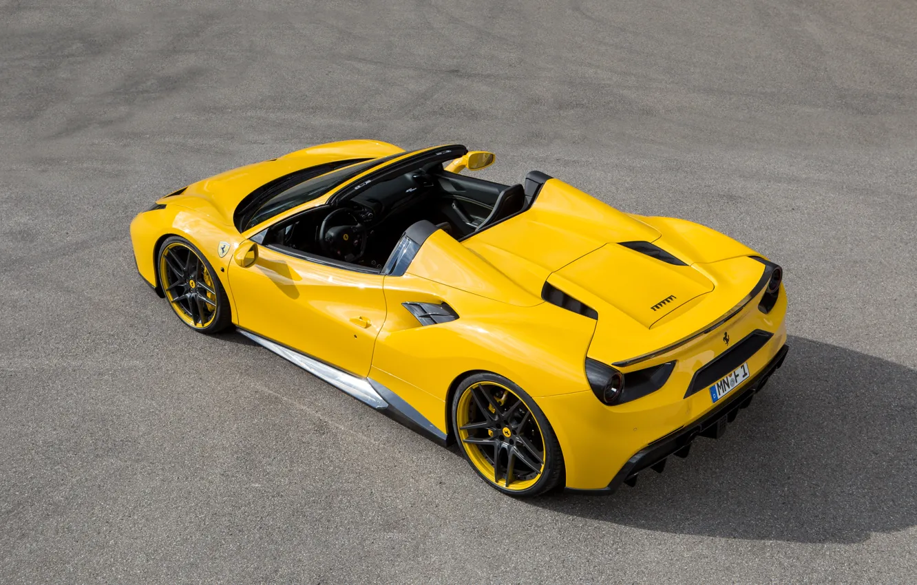 Фото обои авто, тюнинг, Ferrari, суперкар, supercar, феррари, yellow, Spider