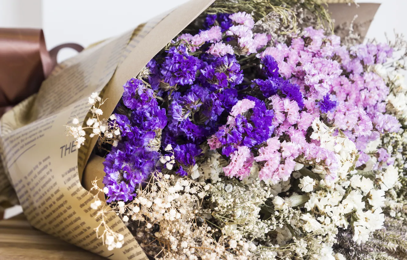 Фото обои фиолетовый, цветы, букет