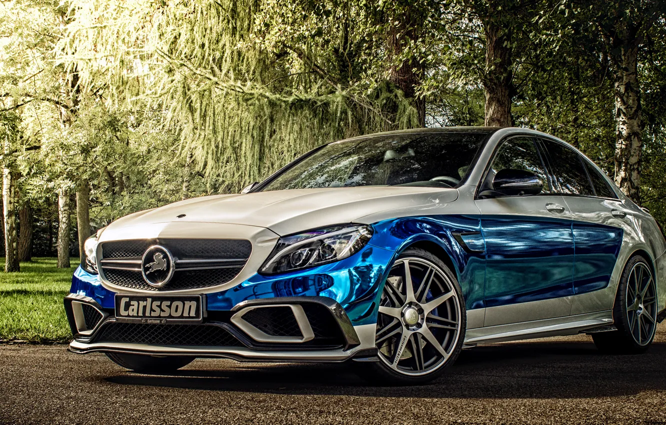 Фото обои Mercedes-Benz, мерседес, Carlsson, 2015, C-Class, W205, Rivage