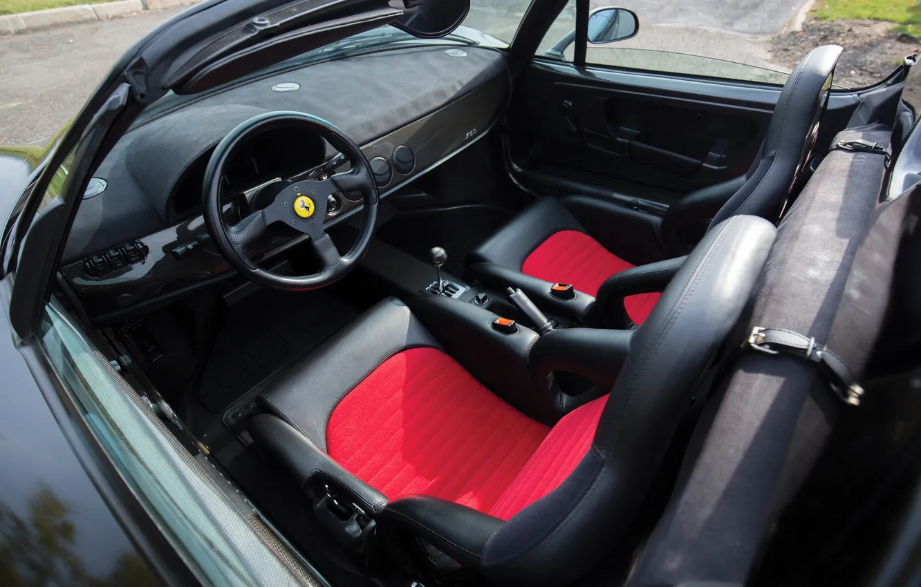 Фото обои интерьер, Ferrari, спорткар, кабриолет, 1995, F50, Ferrari F50