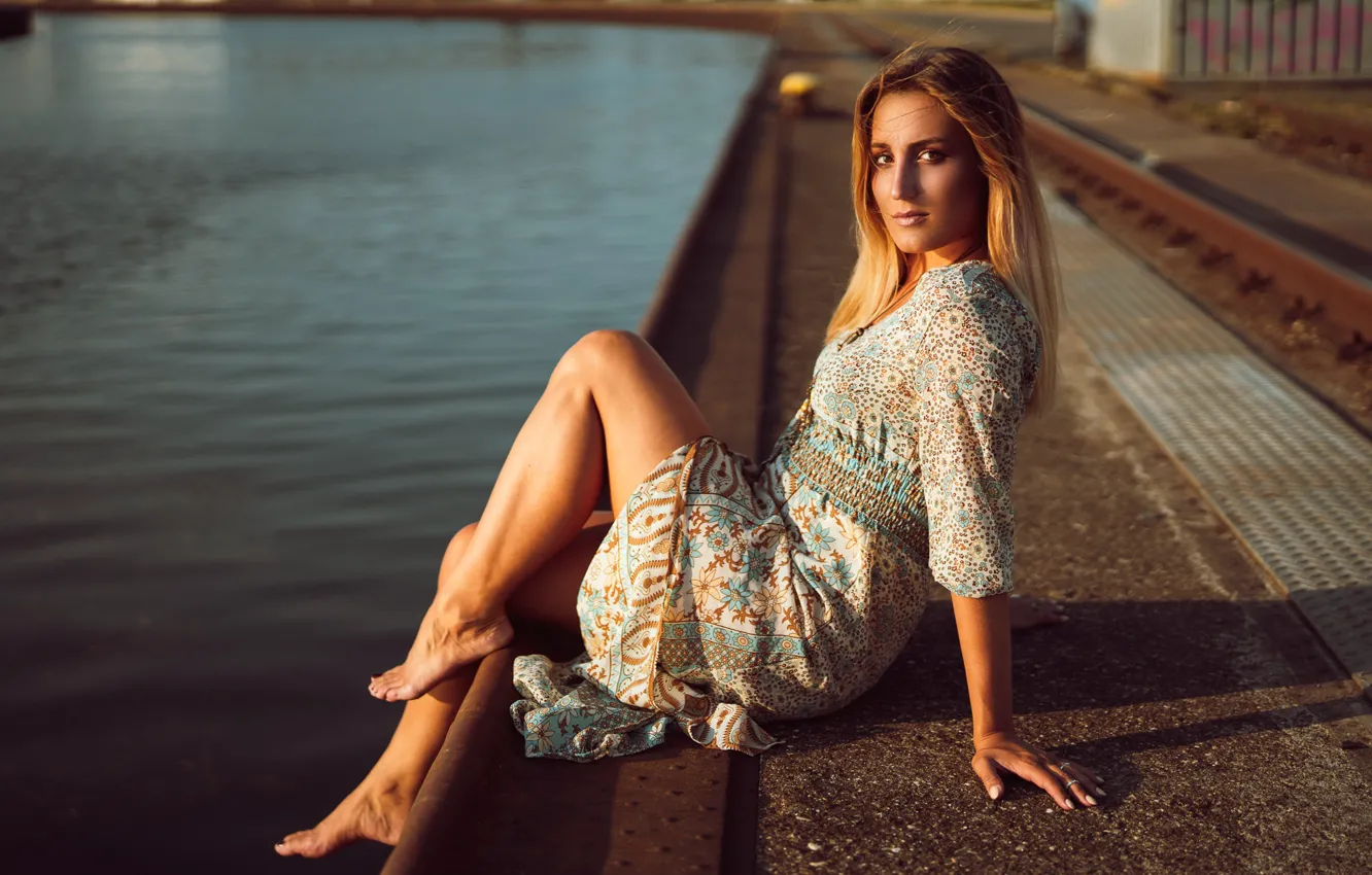 Фото обои взгляд, девушка, Jennifer Elené