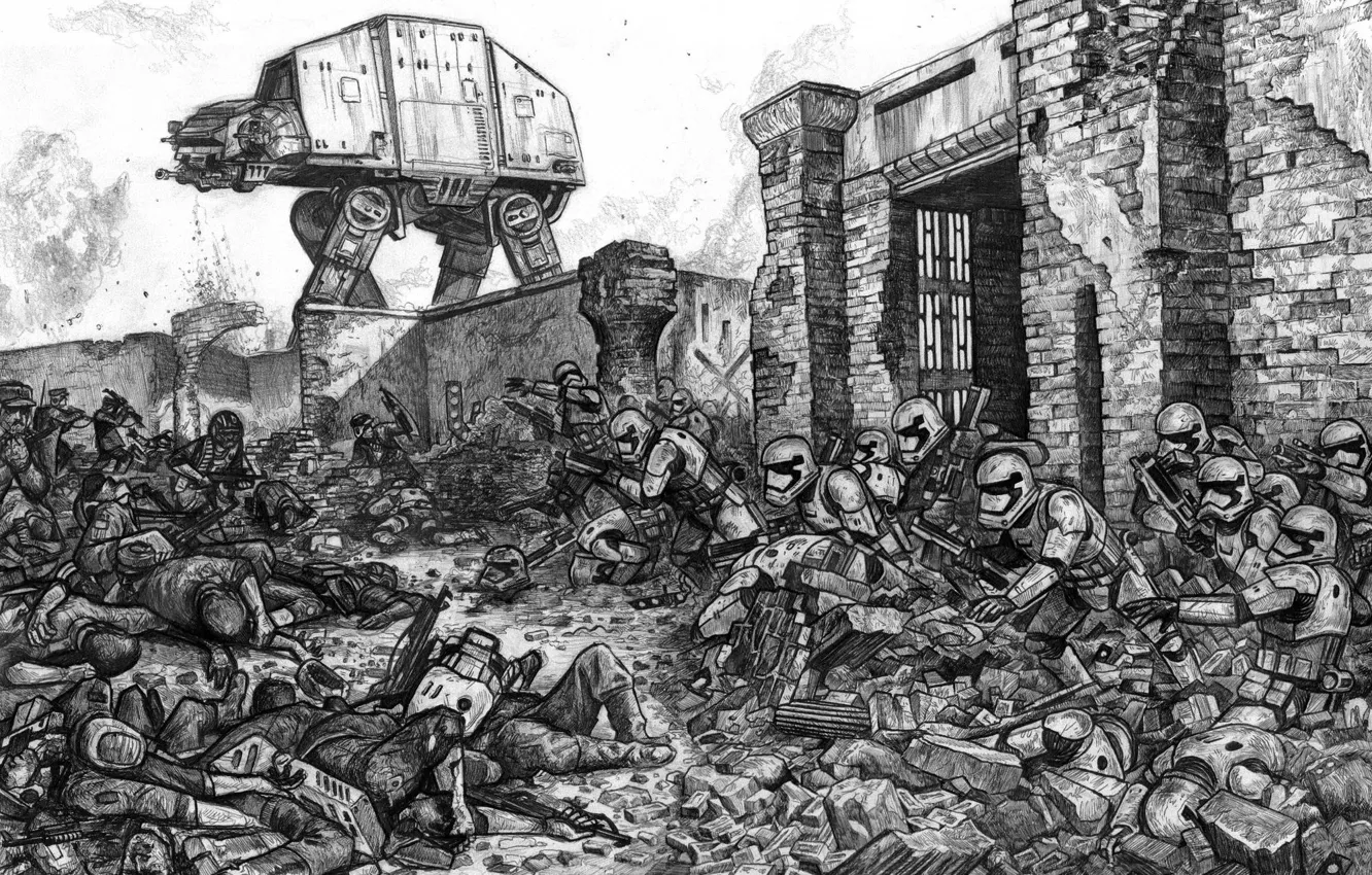 Фото обои звездные войны, star wars, штурмовики