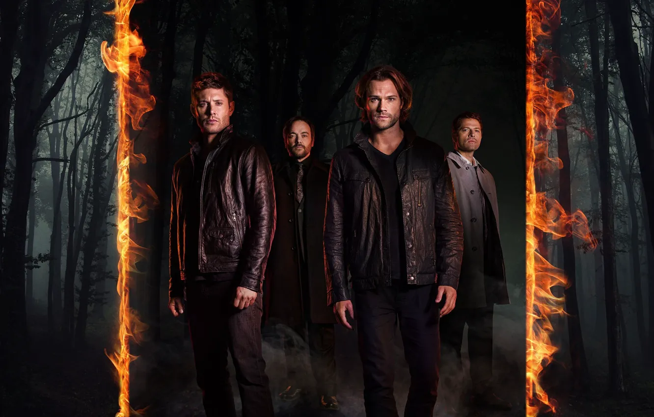 Фото обои fire, flame, forest, devil, Supernatural, Jensen Ackles, man, limbo