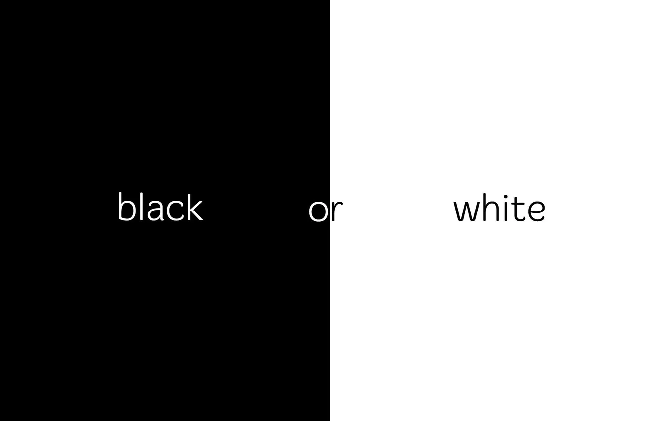 Фото обои white, black