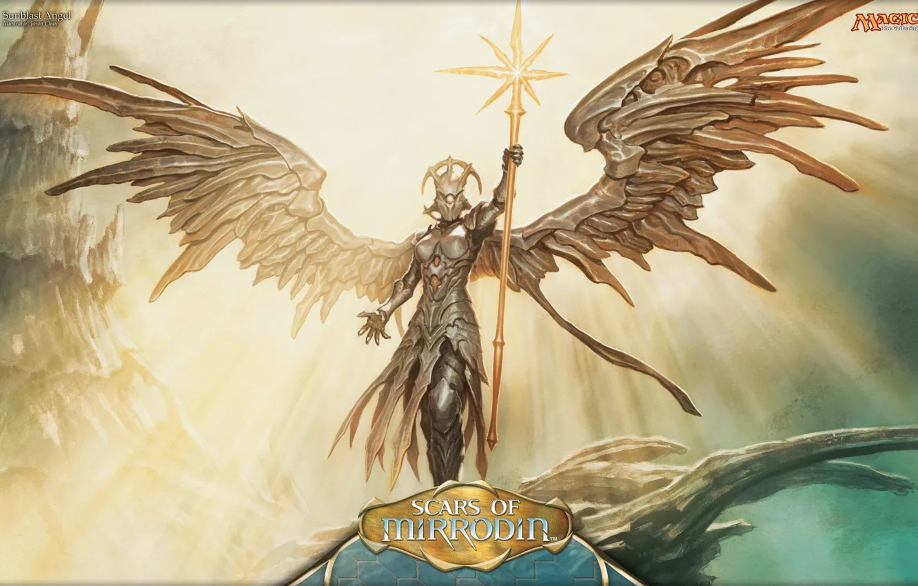 Фото обои girl, heaven, angel, Magic The Gathering