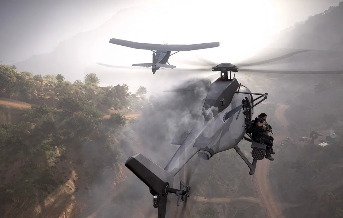 Фото обои Microsoft Windows, Ubisoft, Adventure, PlayStation 4, videogame, Xbox One, ghost recon wildlands, Google Stadia