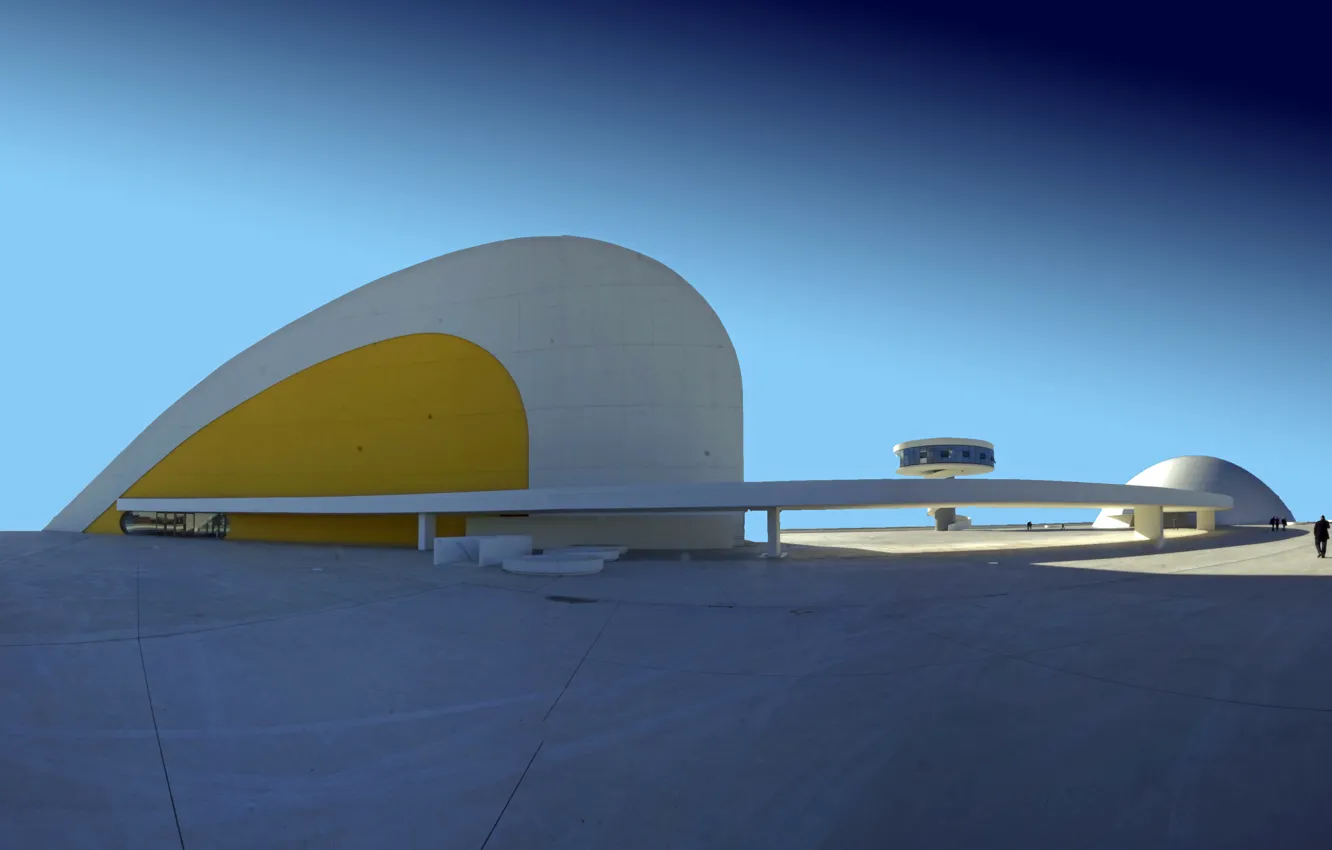 Фото обои Испания, Spain, Астурия, Авилес, Avilés, Astúrias, Oscar Niemeyer, Оскар Нимейер