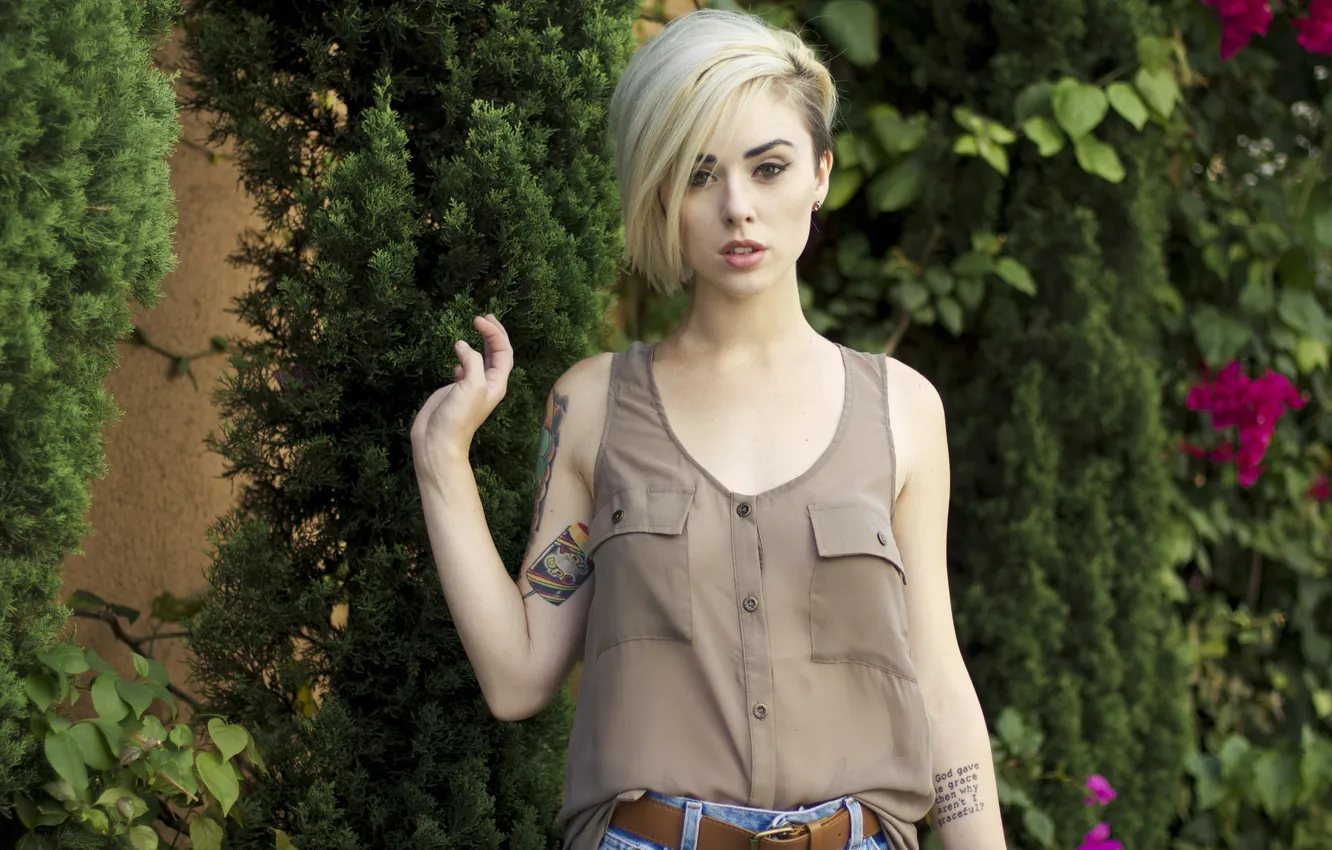 Фото обои модель, татуировки, Alysha Nett