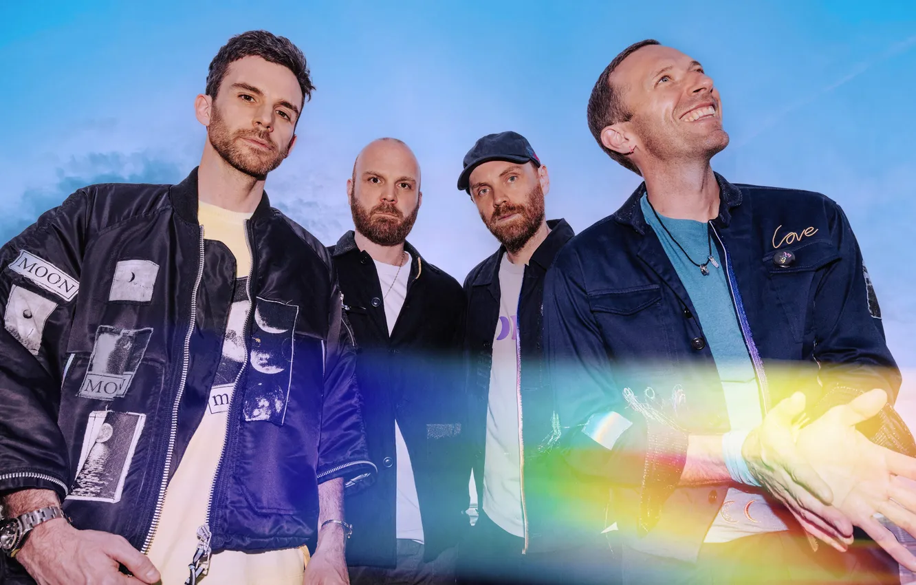 Фото обои Music, Coldplay, Rock band, Chris Martin, Will Champion, Guy Berryman, Jonny Buckland