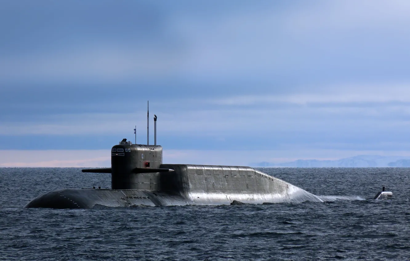 Фото обои лодка, подводная, атомная, "Новомосковск", РПКСН