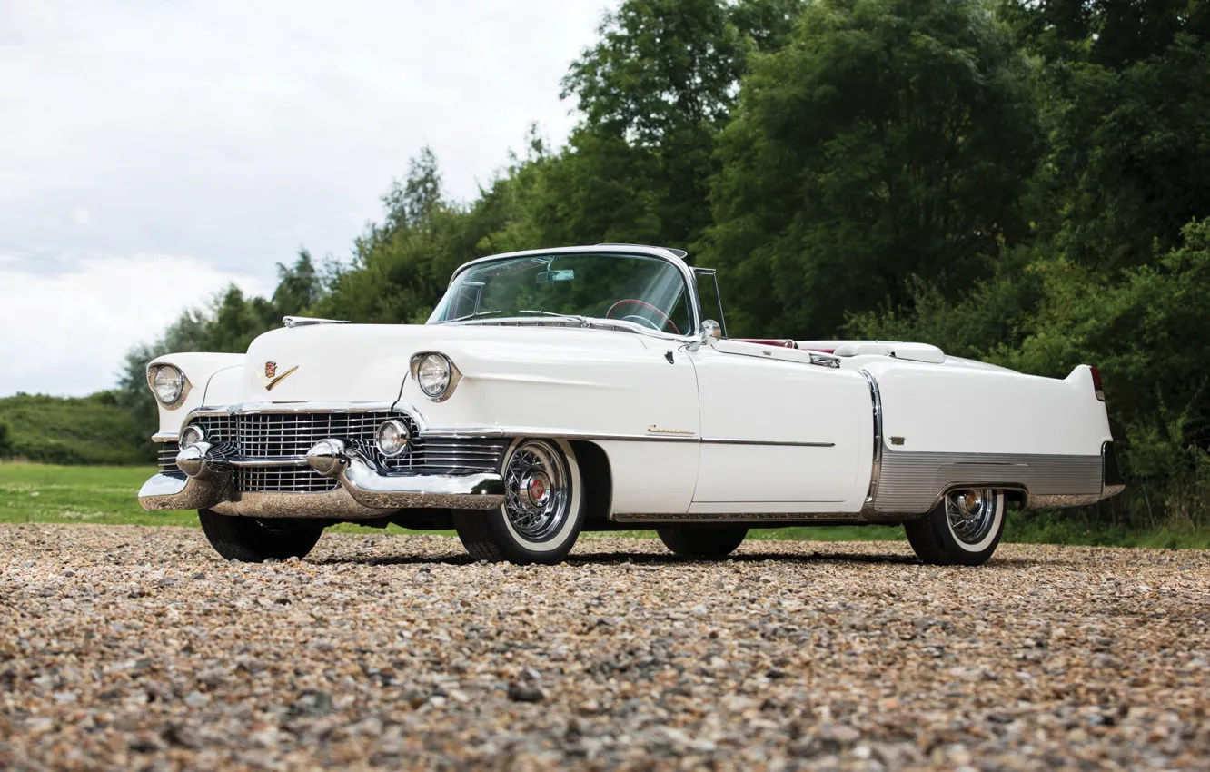 Фото обои Eldorado, Cadillac, white, 1954, convertible