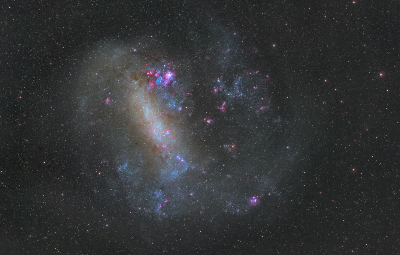 Фото обои космос, звезды, туманность, watcher nebula