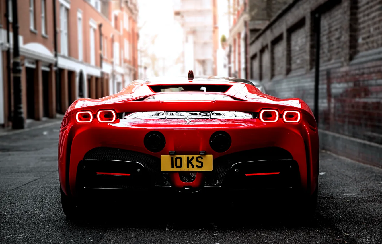 Фото обои Ferrari, суперкар, supercar, Stradale, 2020, Ferrari SF90, Ferrari SF90 Stradale, Ферарри