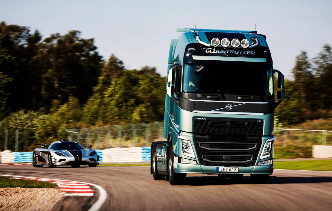 Фото обои Koenigsegg, volvo, volvo fh, One:1