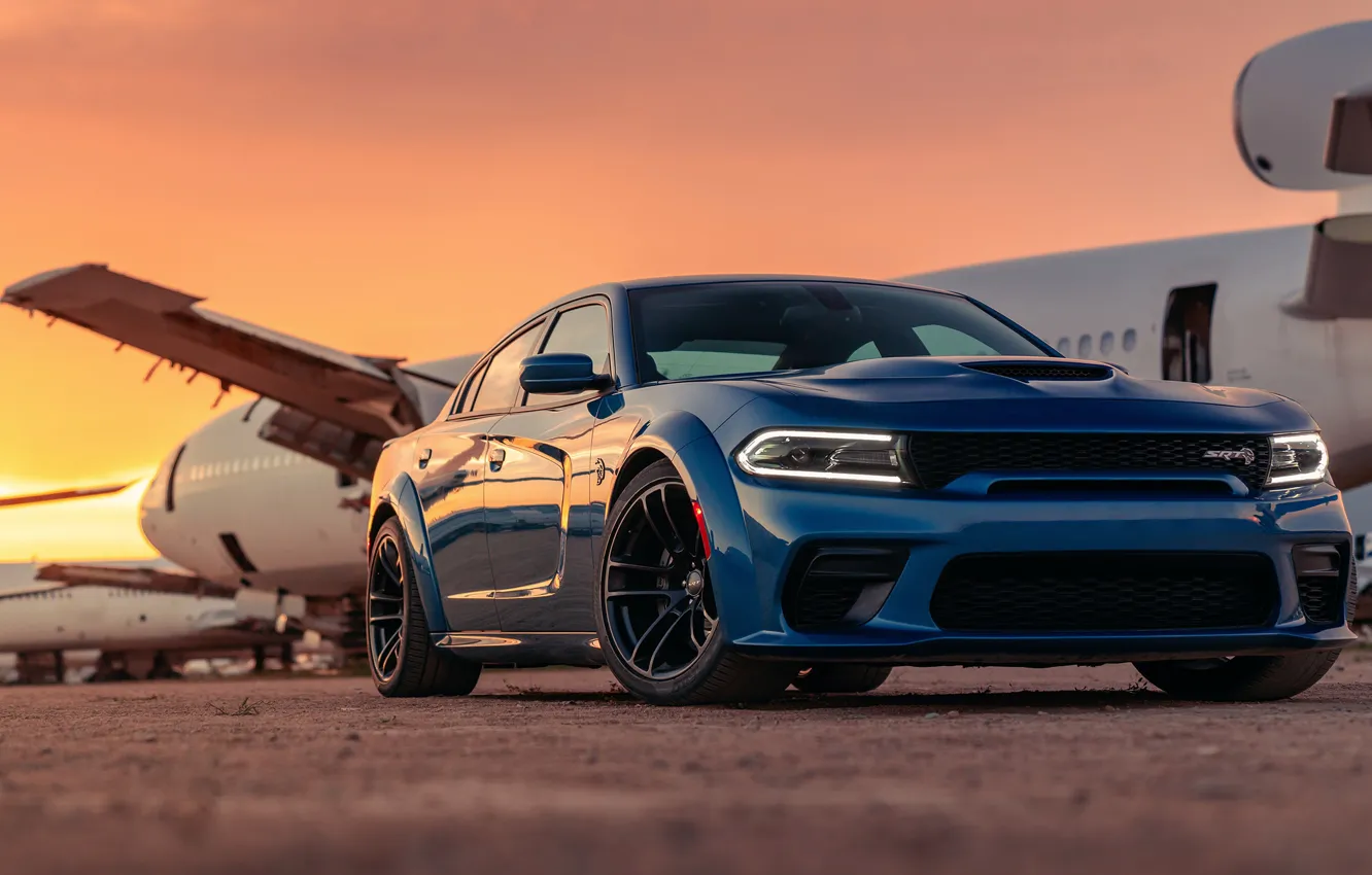 Фото обои srt, dodge, charger, hellcat