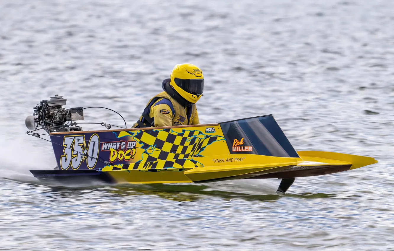 Фото обои гонка, лодка, скорость