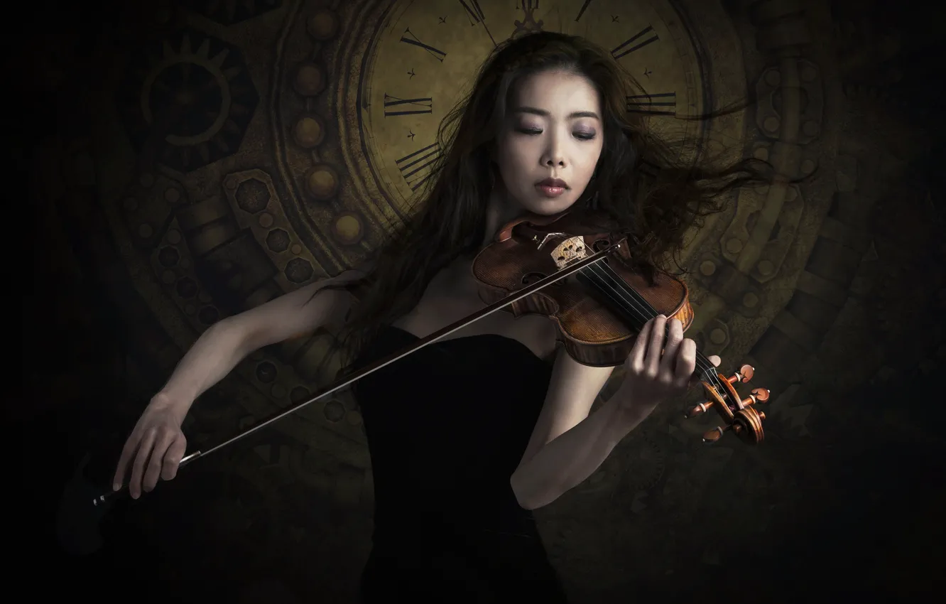 Фото обои музыка, скрипка, Sayaka Kinoshiro