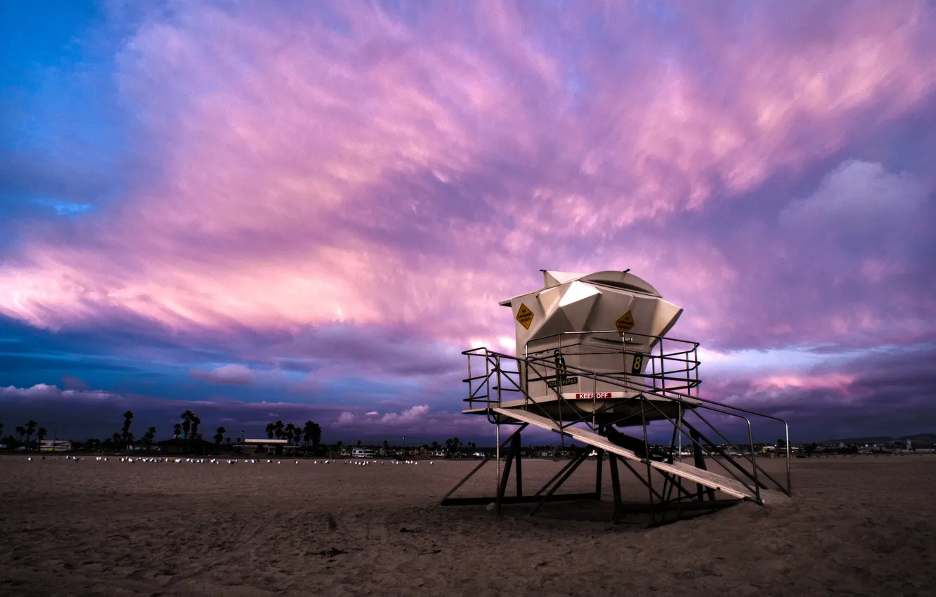 Фото обои песок, пляж, небо, облака, пейзаж, природа, краски, colors