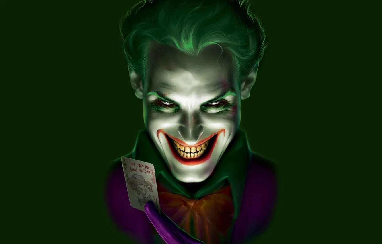 Фото обои улыбка, batman, надпись, карта, бэтмен, Джокер, комикс, Joker