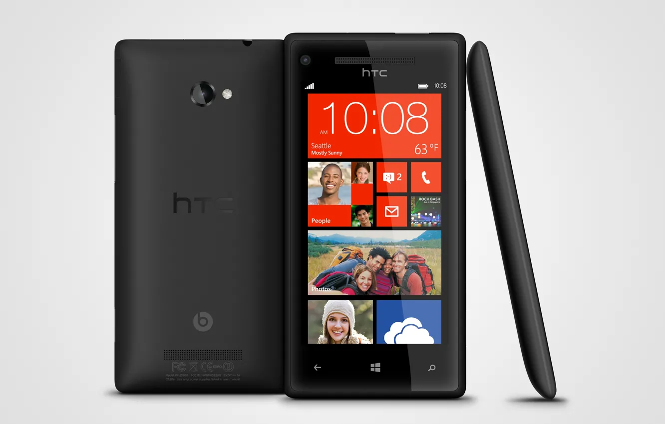 Фото обои Black, HTC, Windows Phone 8