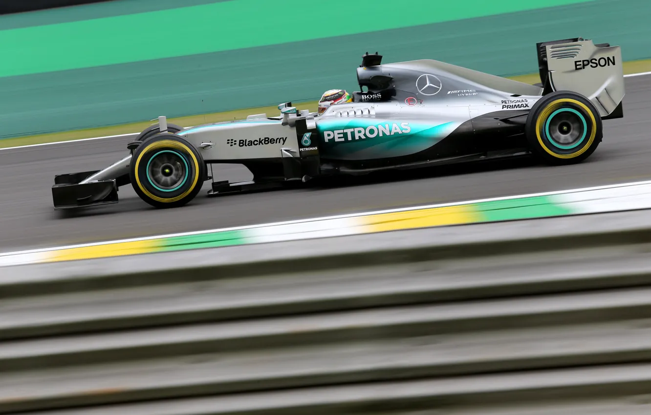 Фото обои Профиль, Mercedes, Formula 1, AMG, Lewis Hamilton