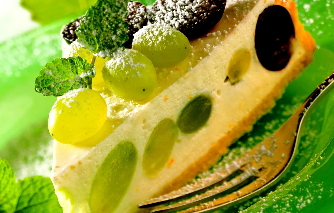 Фото обои еда, торт, пирожное, фрукты, cake, десерт, food, grape