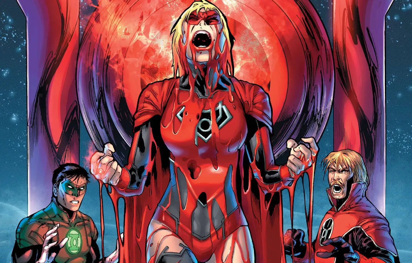 Фото обои кровь, blood, supergirl, супергерл, red lantern