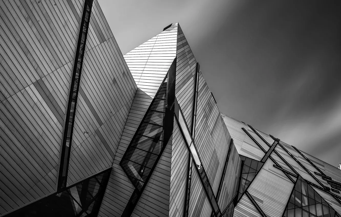 Фото обои black&white, sky, monochrome, architecture, building