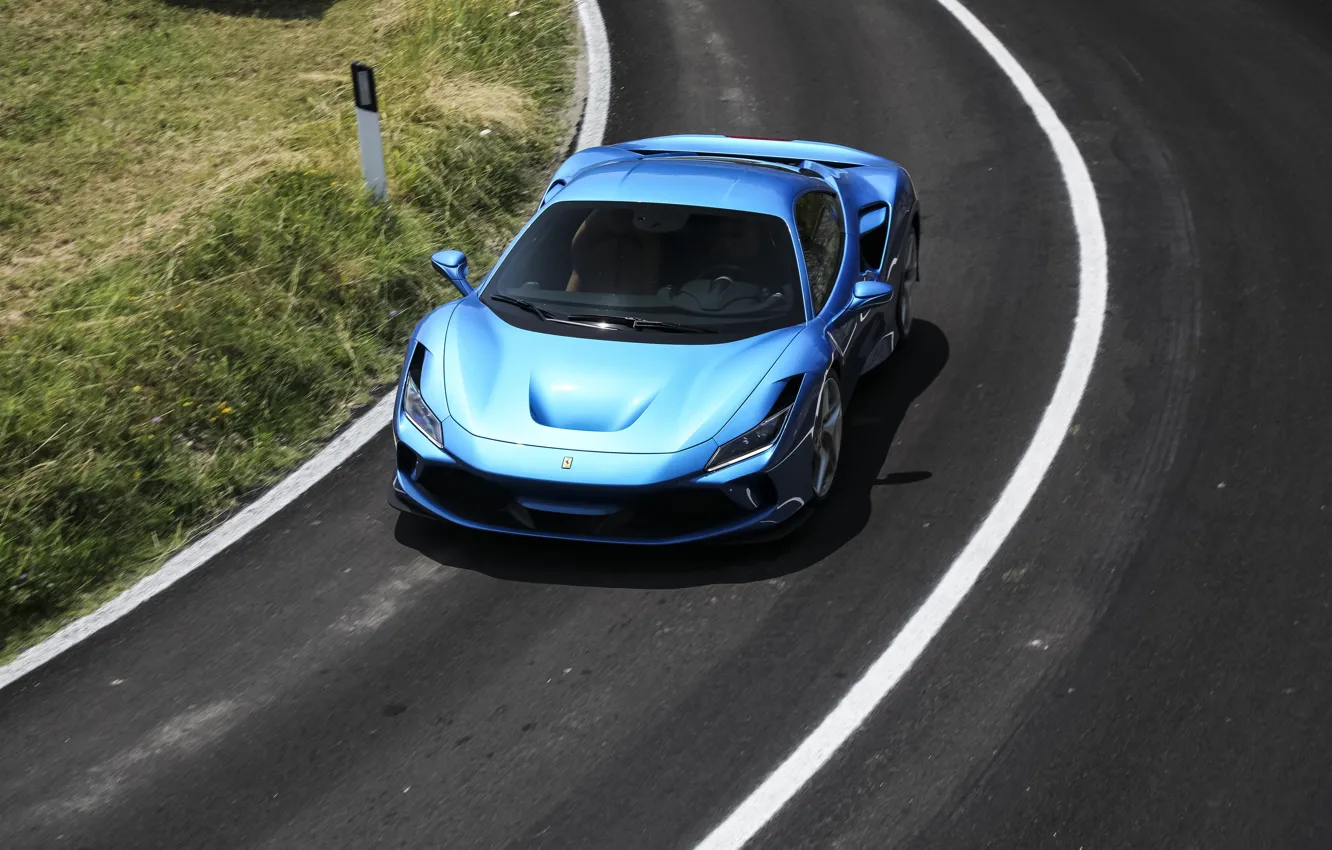 Фото обои поворот, Ferrari, суперкар, 2019, Tributo, Ferrari F8