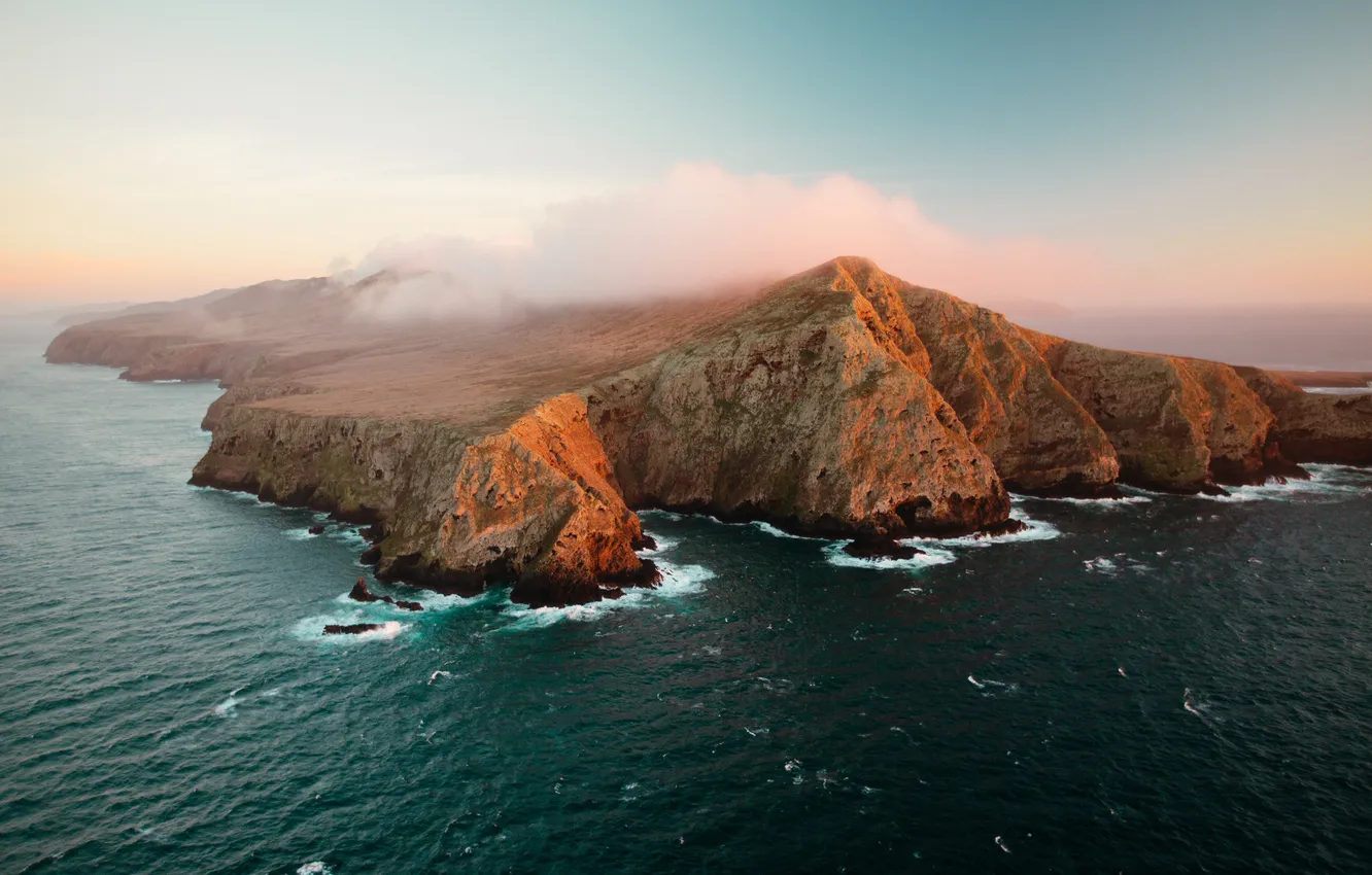 Фото обои море, пейзаж, берег, Санта-Крус