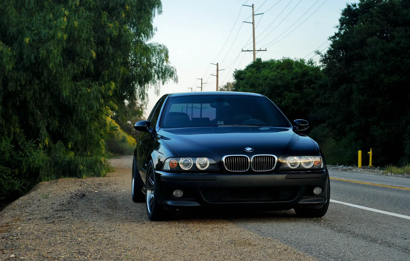 Фото обои BMW, Black, E39