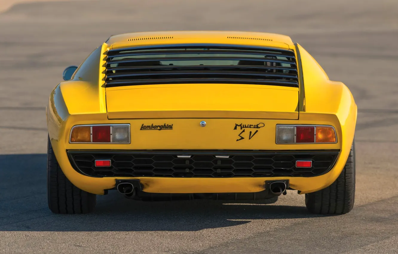 Фото обои Цвет, Авто, Желтый, Lamborghini, Машина, Яркая, 1971, Автомобиль
