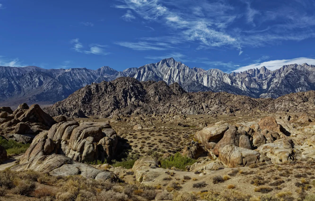 Фото обои Калифорния, США, Alabama Hills