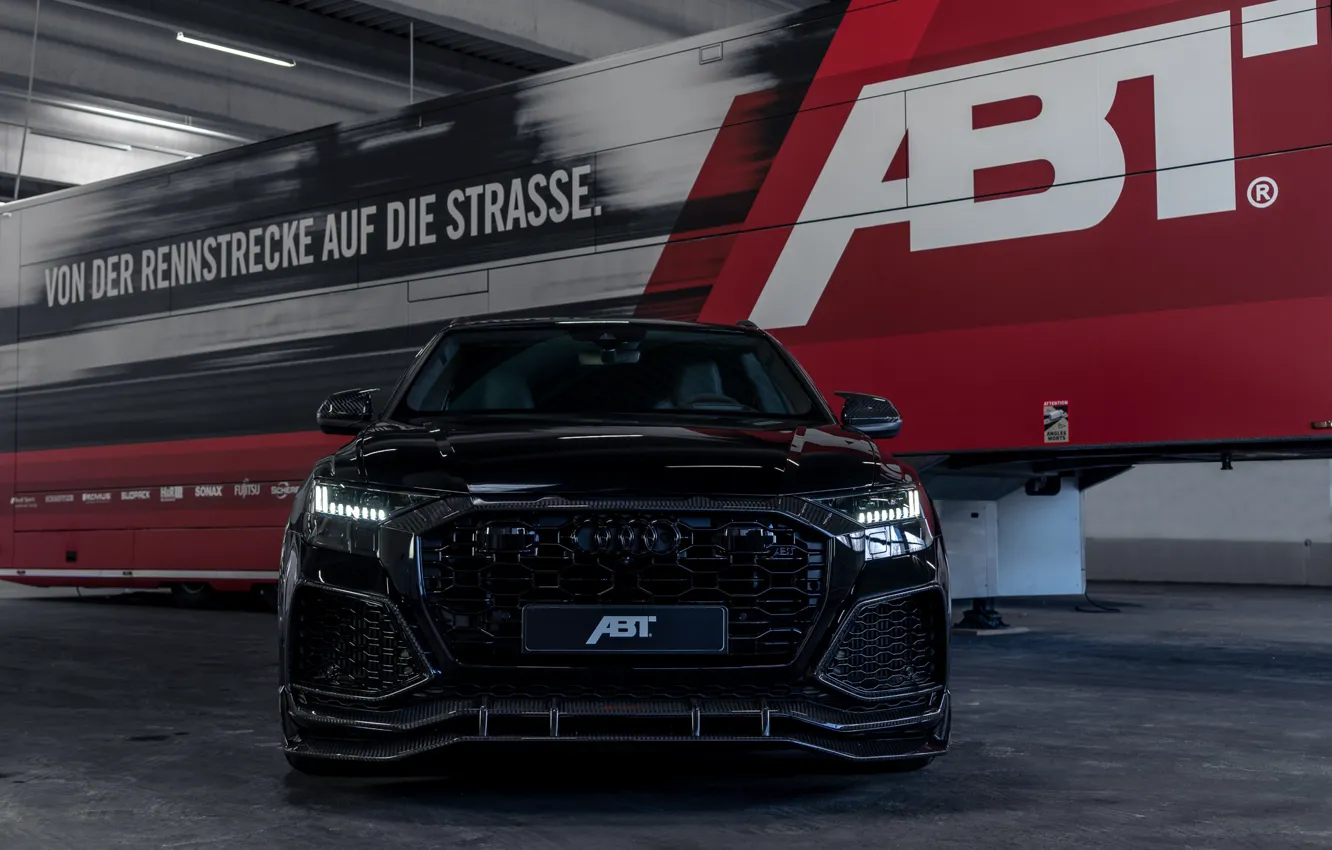 Фото обои Audi, Light, Front, Black, ABT, Face, Sight, Signature Edition