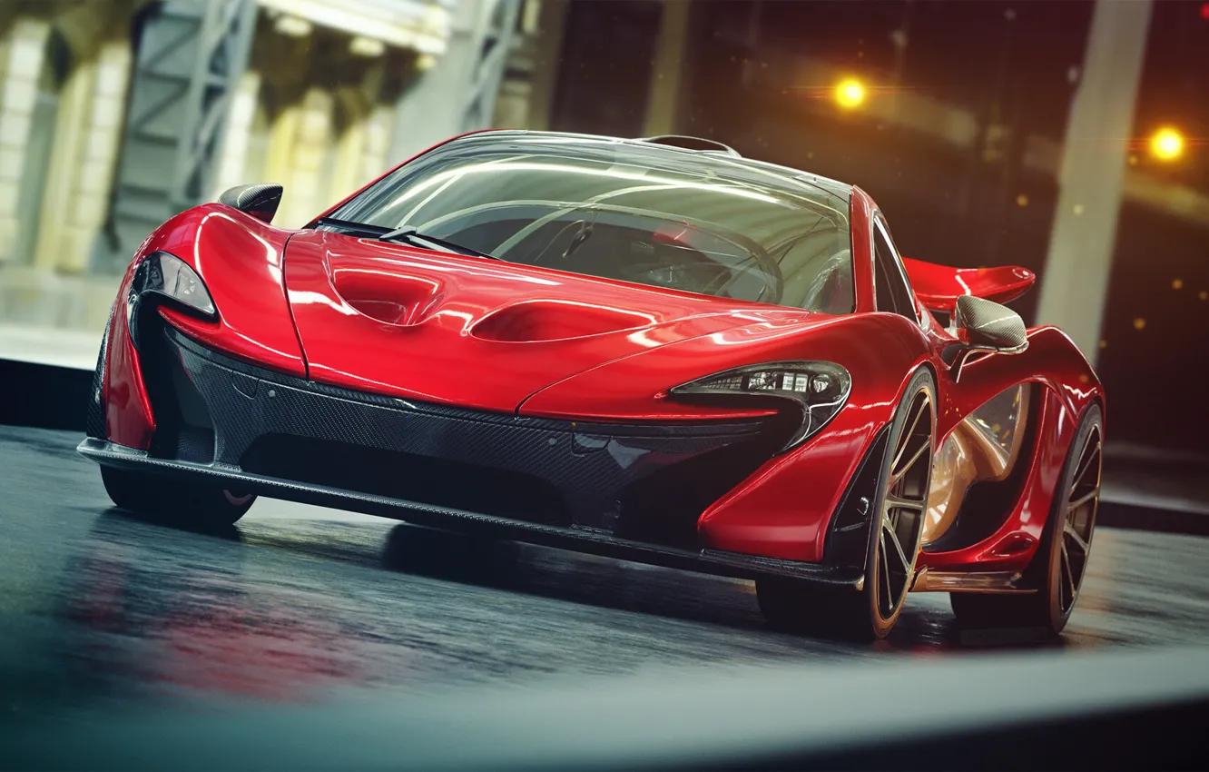 Фото обои McLaren, Красный, Авто, Машина, Red, Car, Суперкар, Спорткар