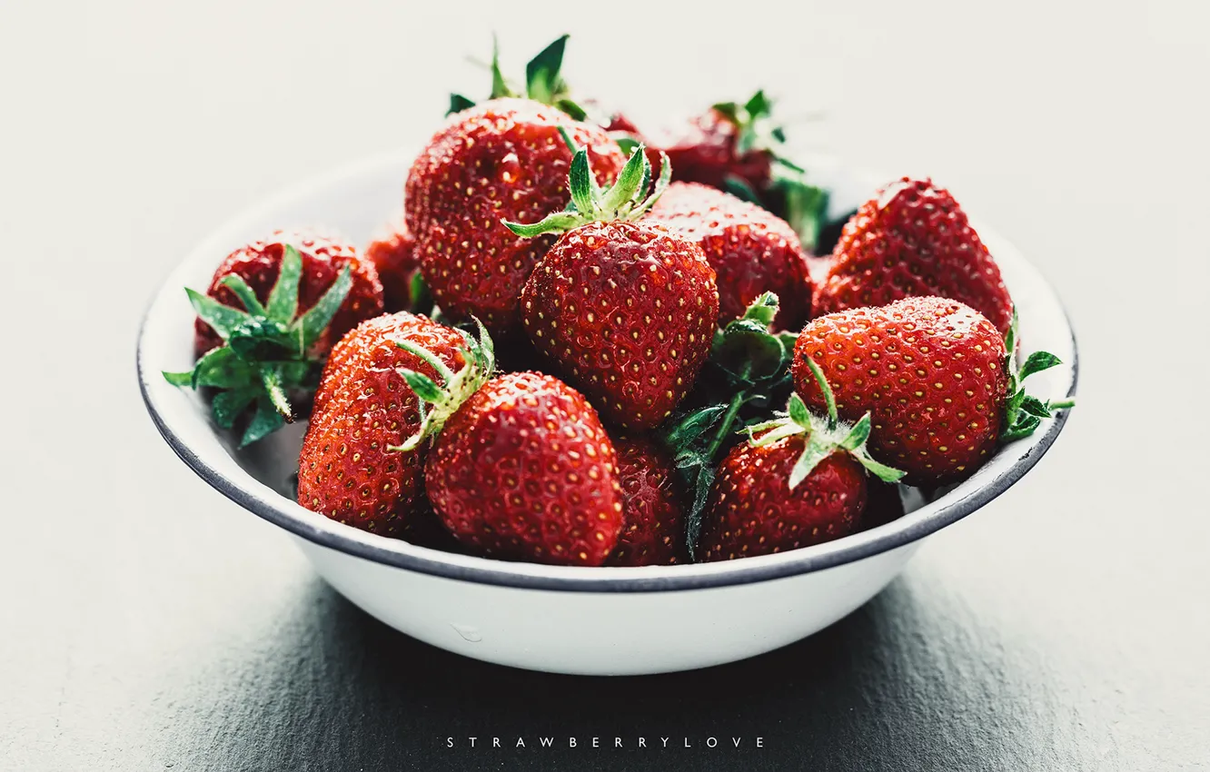 Фото обои ягоды, еда, клубника, миска, strawberries