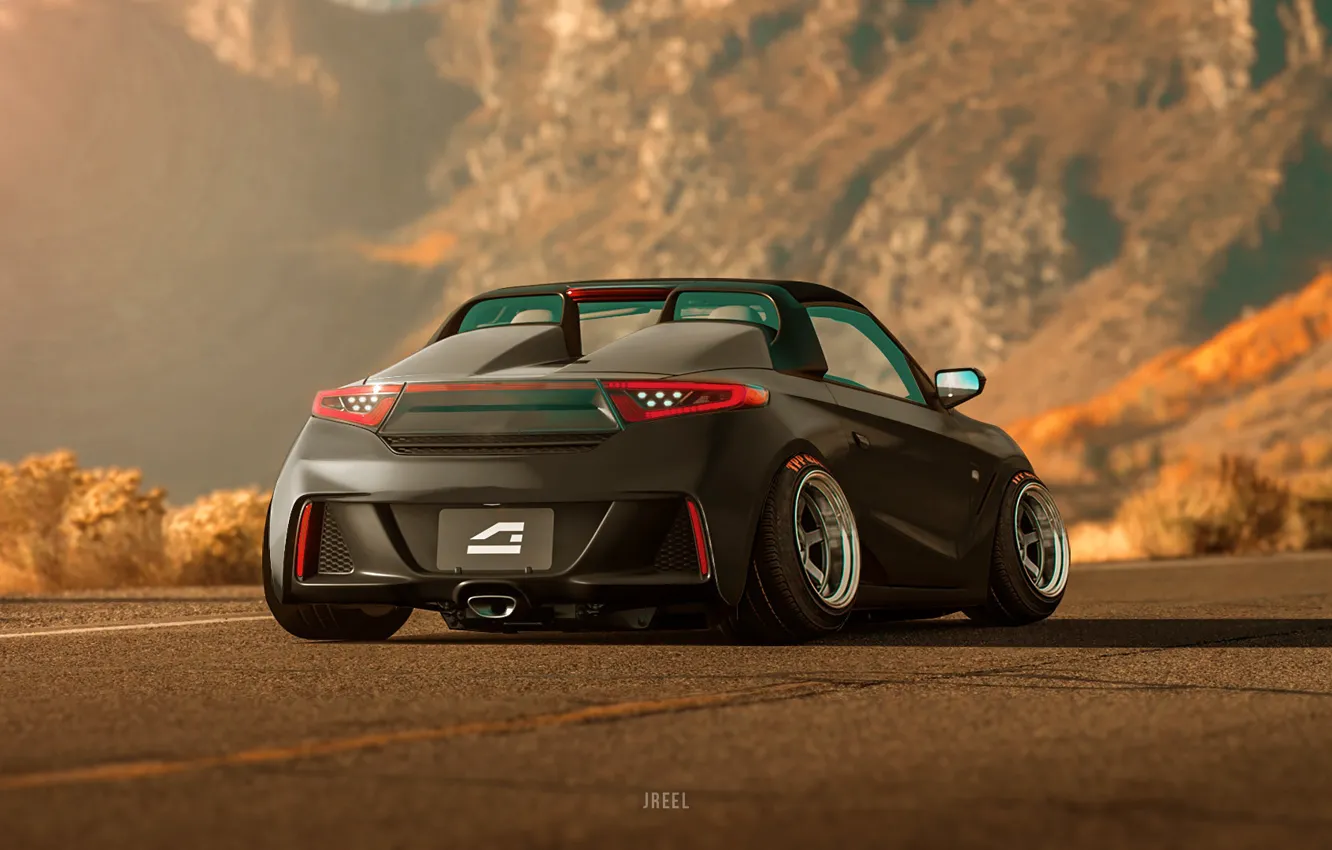 Фото обои Honda, Game, Concept Art, Gran Turismo, Vehicles, Honda S660, Game Art, S660