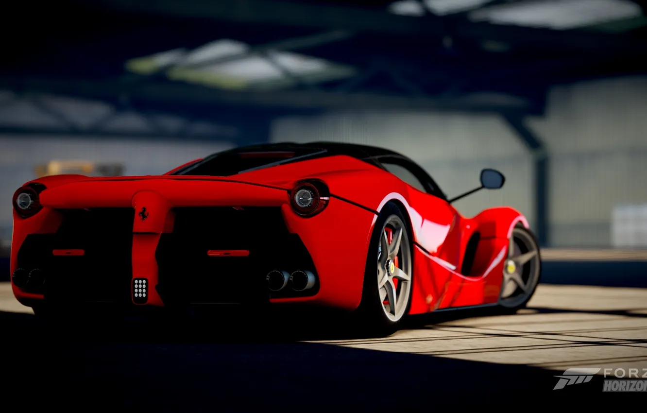 Фото обои Ferrari, Red, One, 360, Xbox, Game, LaFerrari, Forza