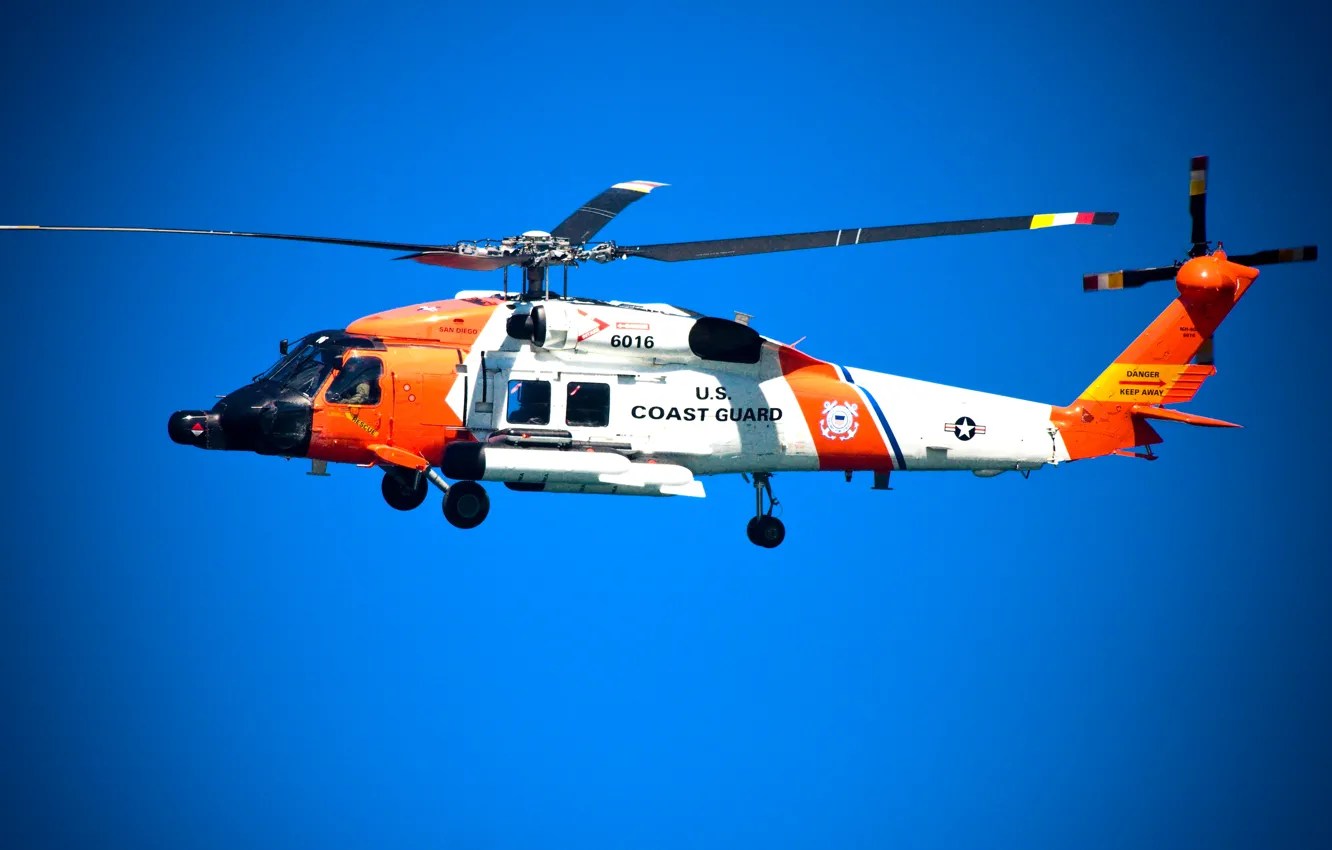 Фото обои вертолет, HH-60 Jayhawk, united states coast guard, береговая охрана
